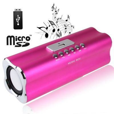 Som Portátil Suporta Cartão de Memoria Pendrive AUX